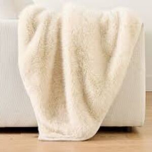 Pottery Barn Large Sherpa Faux King Throw